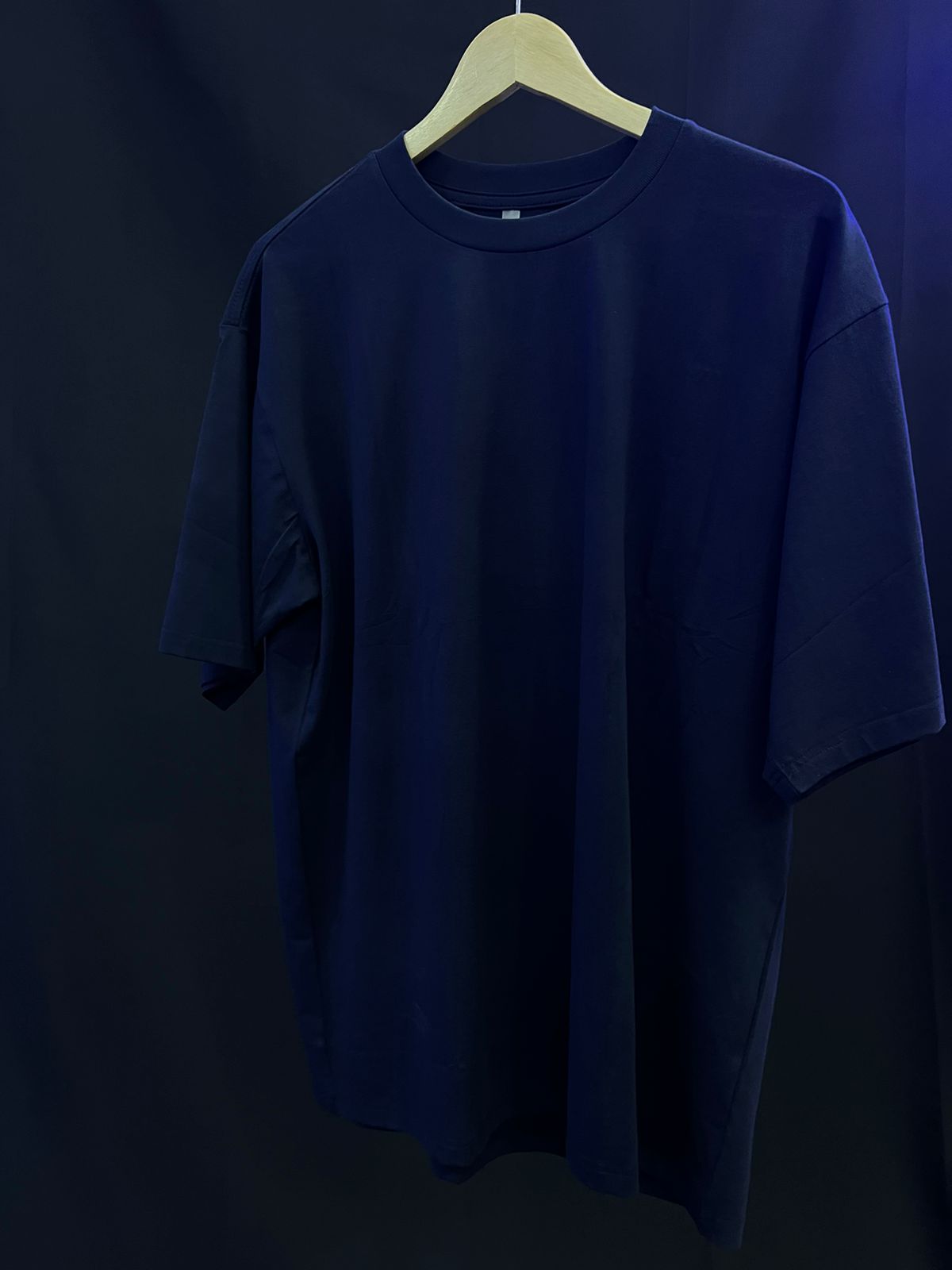 Camiseta overzise basica azul oscuro